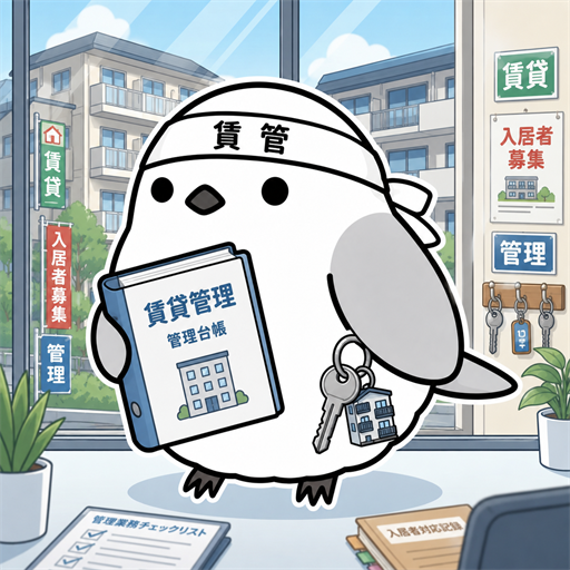 まなぶシマエナガ 賃貸不動産経営管理士編 アプリアイコン